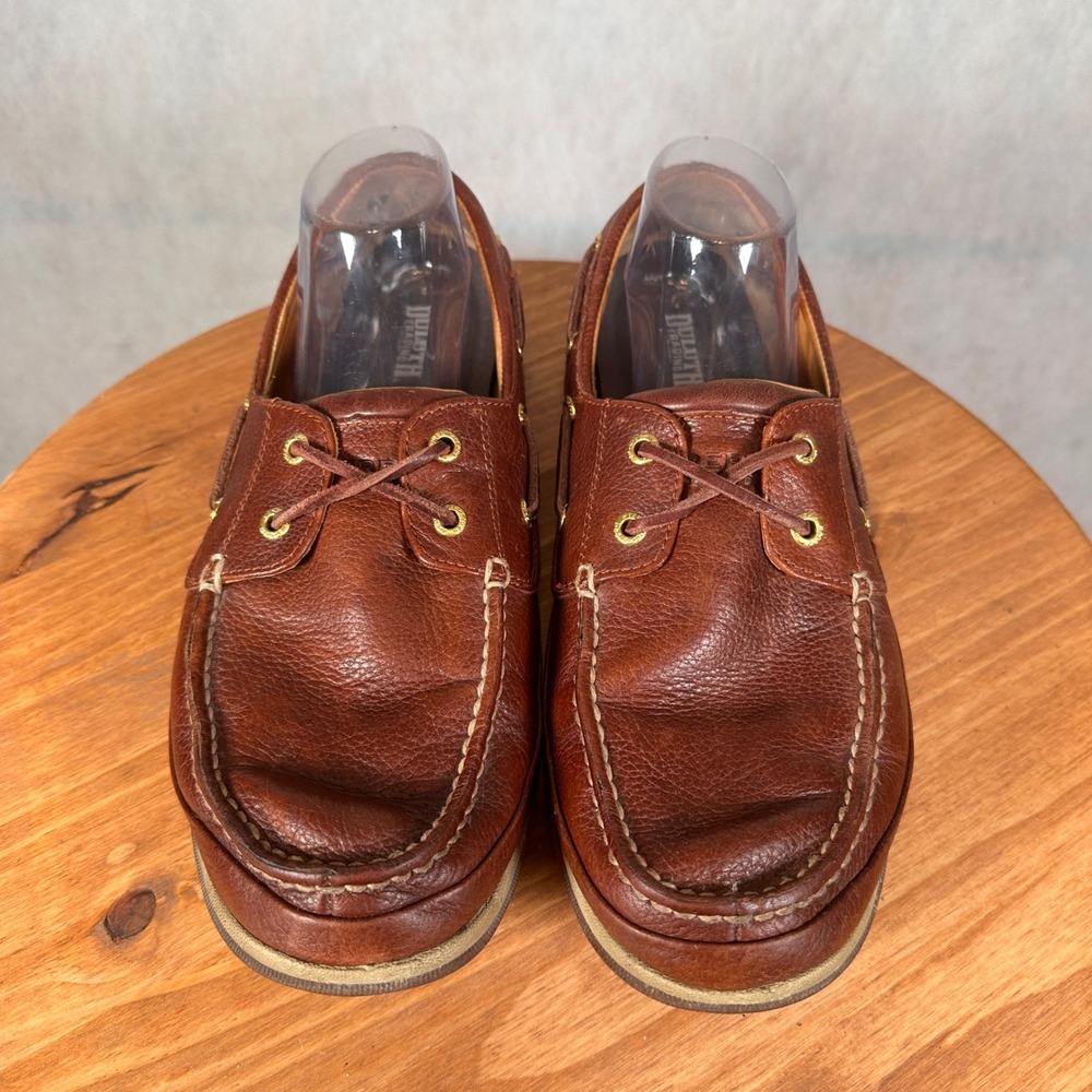 Sperry Top-Sider Billfish Boat Shoes Mens 11M Tan Leather Fair Condition 0579060 - Picture 3 of 16